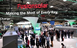Messestand Fusionsolar auf der Intersolar 2023