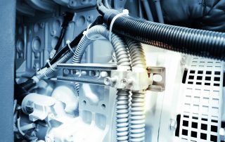 Blockheizkraftwerk Detailaufnahme Schlaeuche