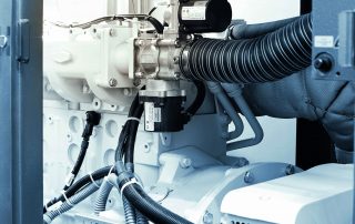 BHKW Detailaufnahme mit Schlauch