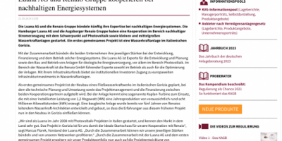 Presseveröffentlichung: „Luana AG und RENAIO Gruppe kooperieren bei nachhaltigen Energiesystemen“ DFPA